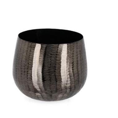 Portavaso Metallo Chisel To Antracite cm.20x17,5 |Bizzotto_294