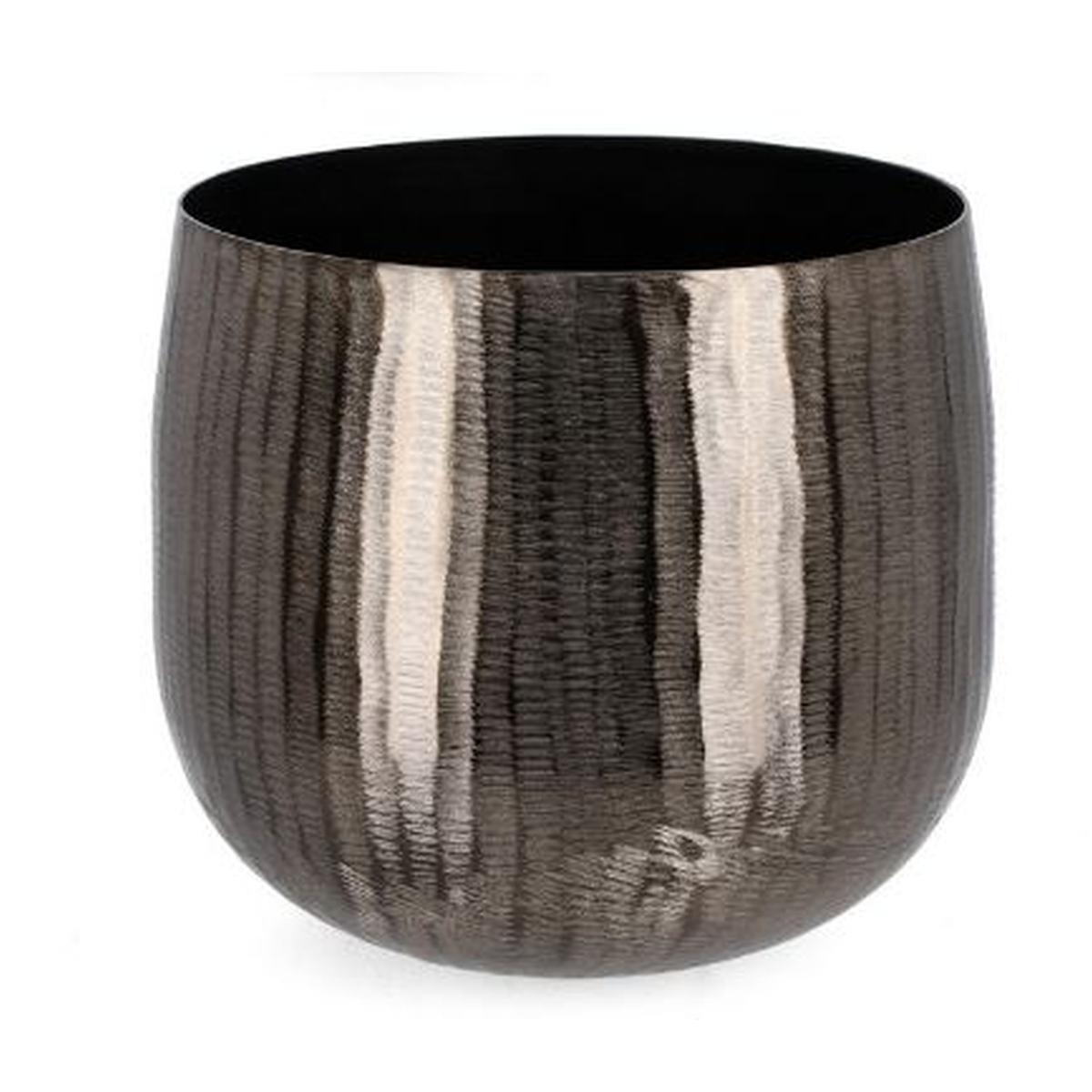 Portavaso Metallo Chisel To Antracite cm.29x25 |Bizzotto_300