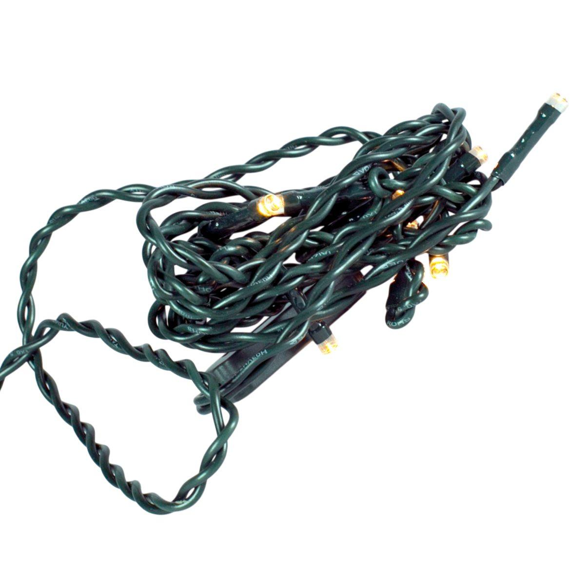 Luci Natale Led 10 Bianco Caldo 220V !Rossi Rosa