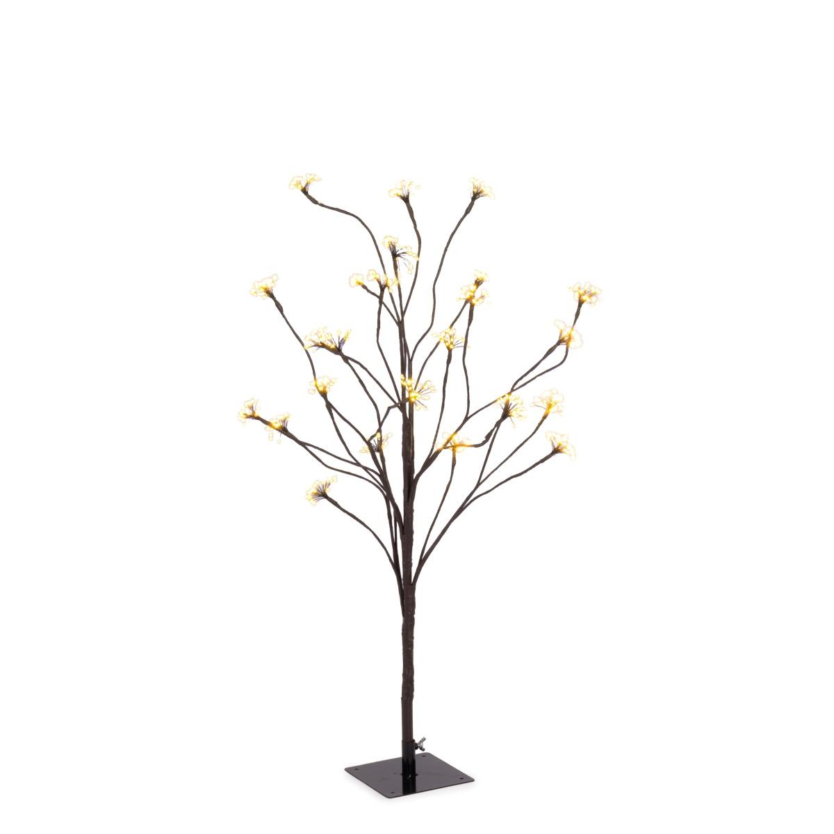 Albero Natale cm.90 Led 600 Bianco Caldo con Fiori |Bizzotto_851