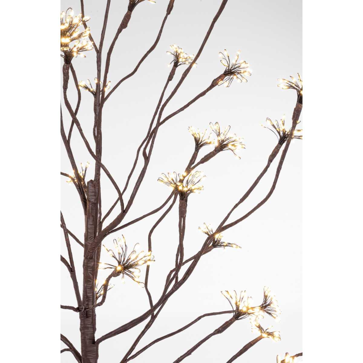 Albero Natale cm.120 Led 1200 Bianco Caldo con Fiori |Bizzotto_875