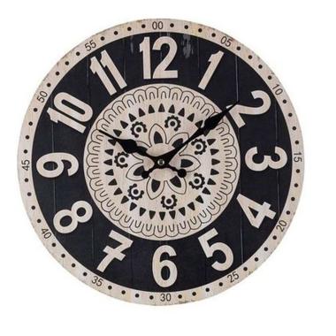 Orologio a Parete cm.Ø34 Legno Mandala Tondo |Bizzotto_171B