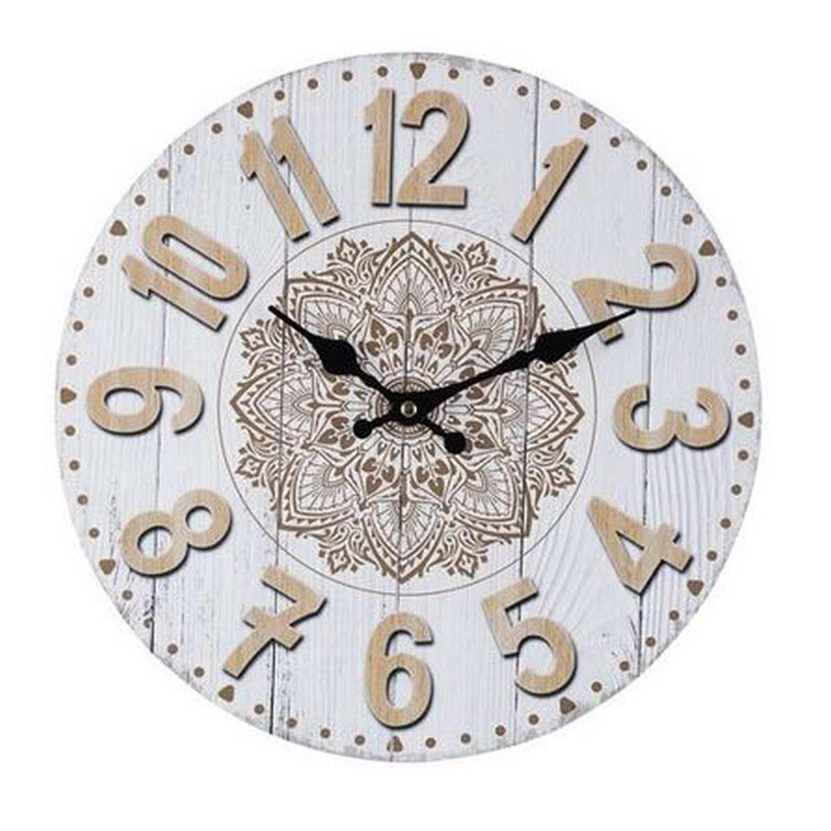 Orologio a Parete cm.Ø34 Legno Mandala Tondo |Bizzotto_171C