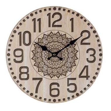 Orologio a Parete cm.Ø34 Legno Mandala Tondo |Bizzotto_171D