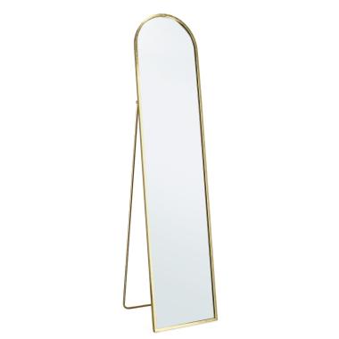 Specchio Da Terra Metallo Oro cm.40x4x175 |Bizzotto_295