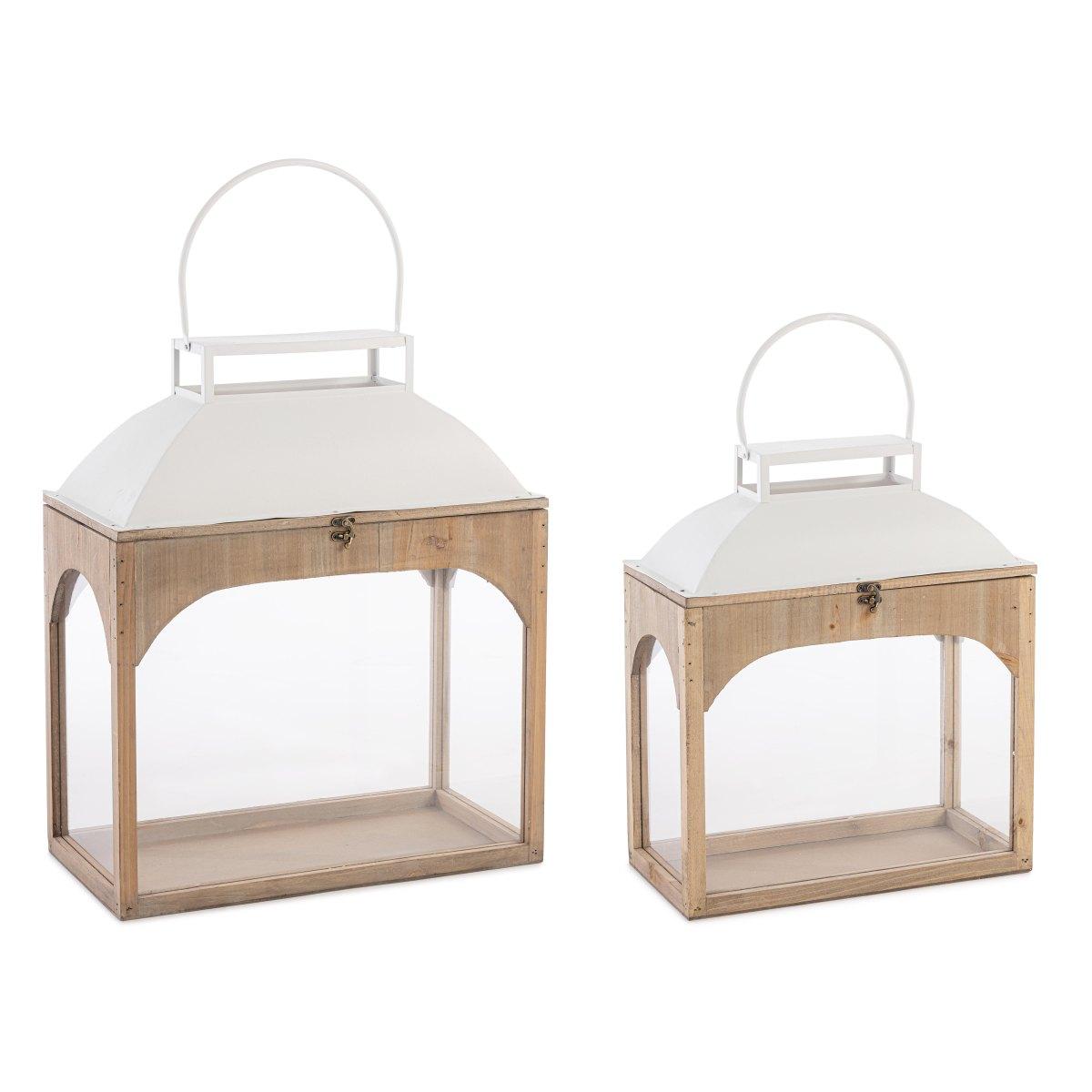 Lanterna cm.50 Legno Shayra Naturle |Bizzotto_229