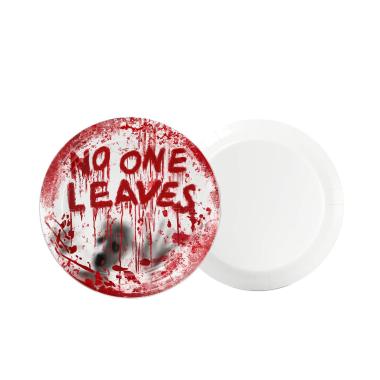 Piatti Halloween cm.Ø17,5 con Sangue Set pz.8 |Fyasa_015