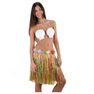 Costume Gonna cm.45 Hawaii Multicolor con Fiori |Carnival Toys