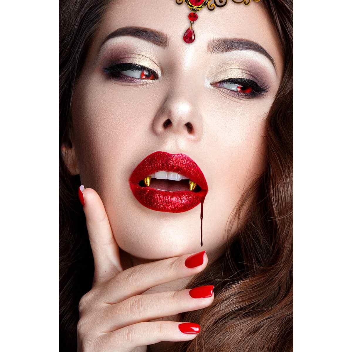 Denti Vampiro PVC Oro |Guirca_028