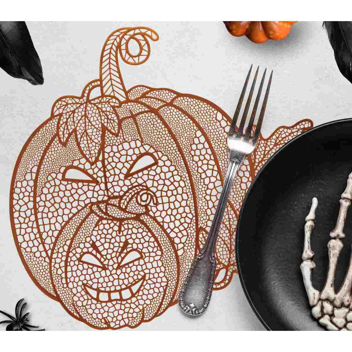 Tovaglietta Sottopiatto PVC Halloween con Zucca cm.Ø38 |Guirca_138
