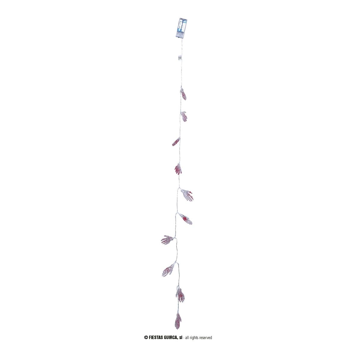 Festone Halloween Mani Scheletro Luminose cm.115 |Guirca_951