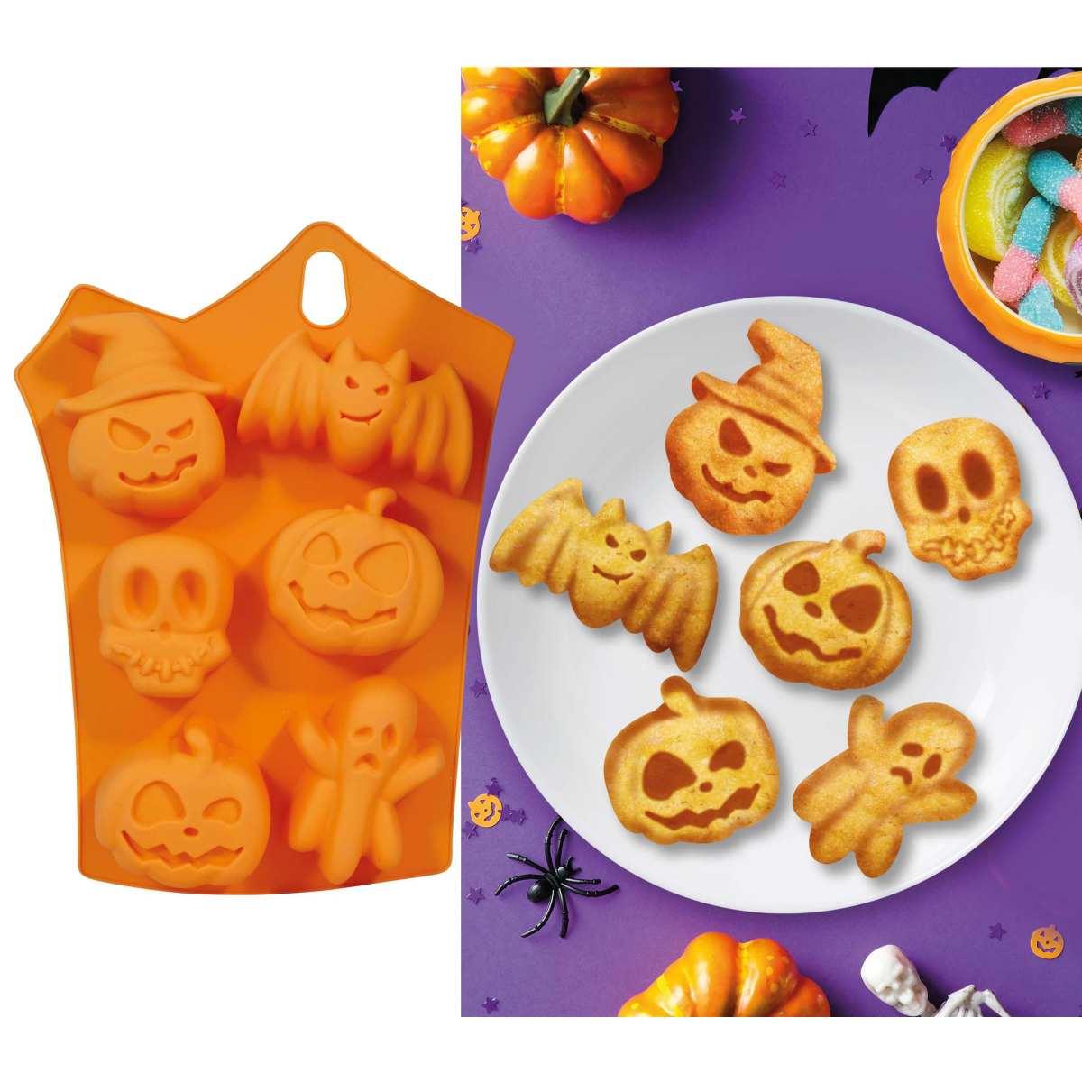 Stampo Silicone Halloween Biscotti con Soggetti Ass. Set pz.6 |Guirca_125