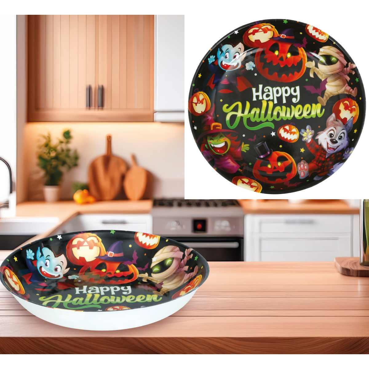 Ciotola Halloween PVC Happy Halloween cm.Ø32 |Guirca_145