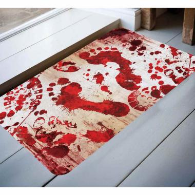 Tappeto Halloween con Impronte Insanguinate cm.60x40 |Guirca_886