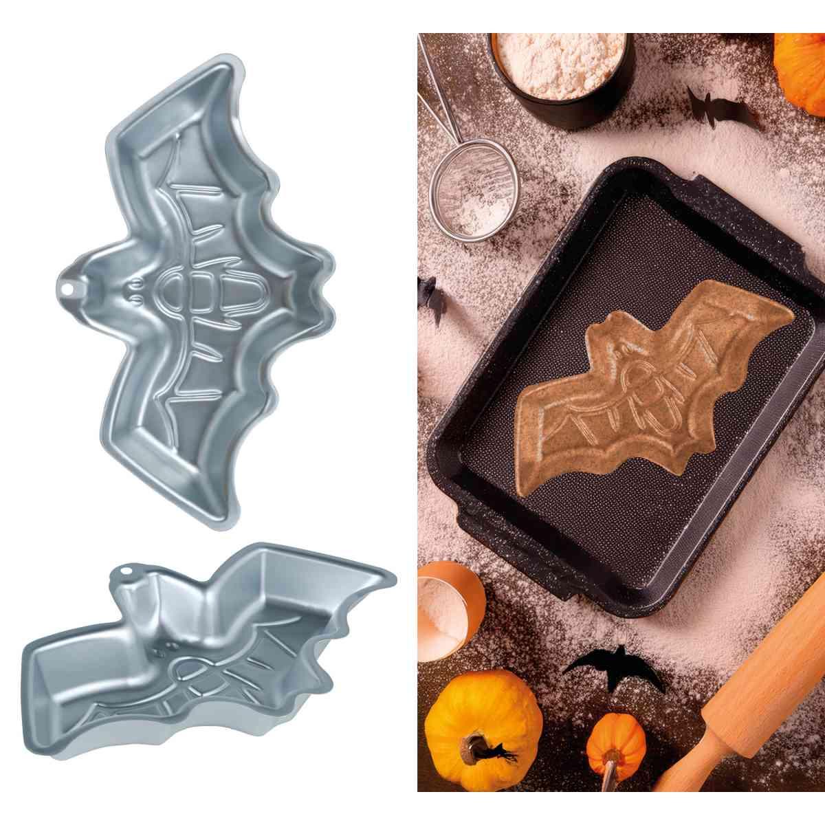 Stampo Alluminio Halloween Dolci Pipistrello cm.32x19 |Guirca_641