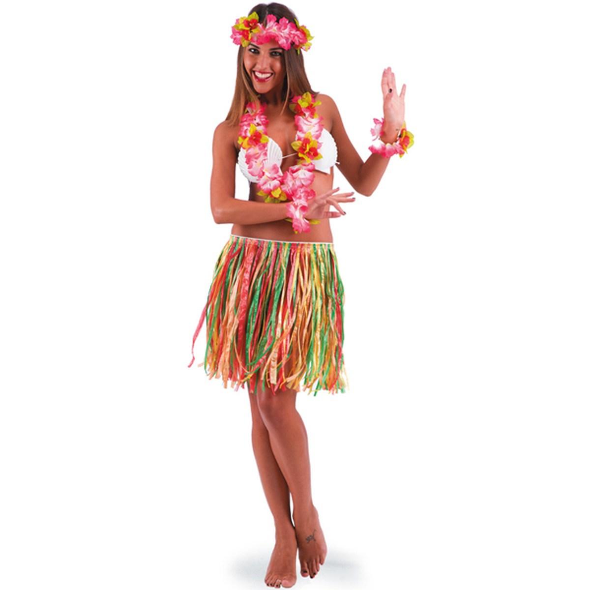 Costume Gonna cm.45 Hawaii Multicol |Carnival Toys