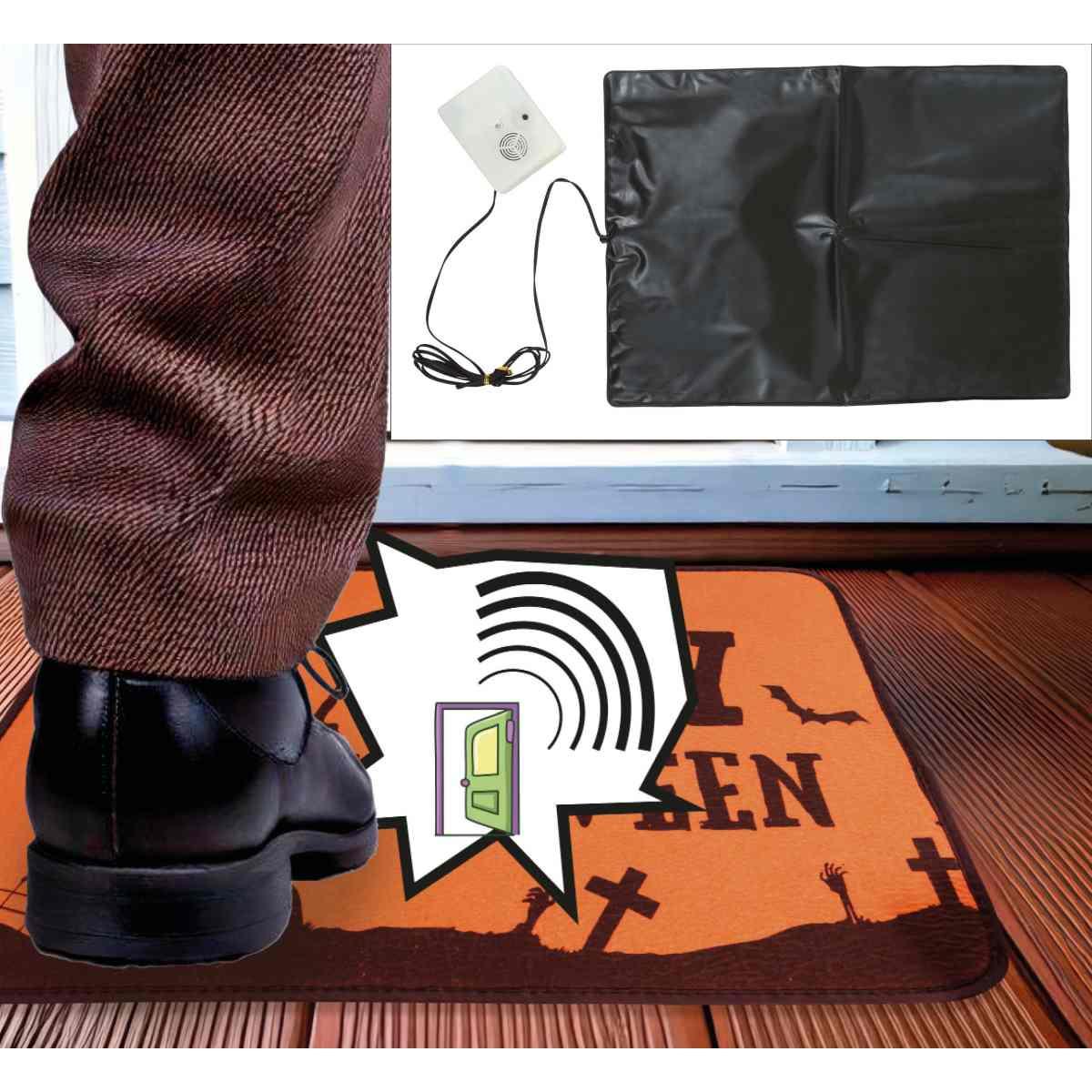 Tappeto Halloween con Dispositivo Sonoro cm.34x25 |Guirca_921