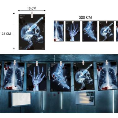 Festone Halloween con Radiografie cm.300 |Guirca_539