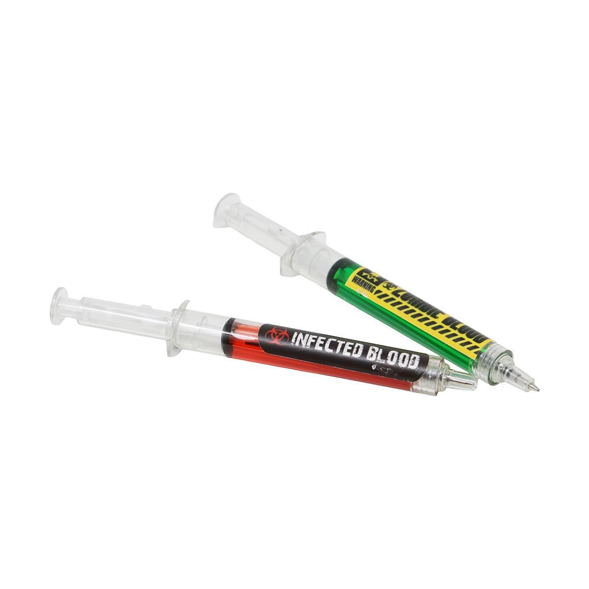 Penna Halloween con Siringa Sangue Infetto Ass. 2 Colori |Guirca_369