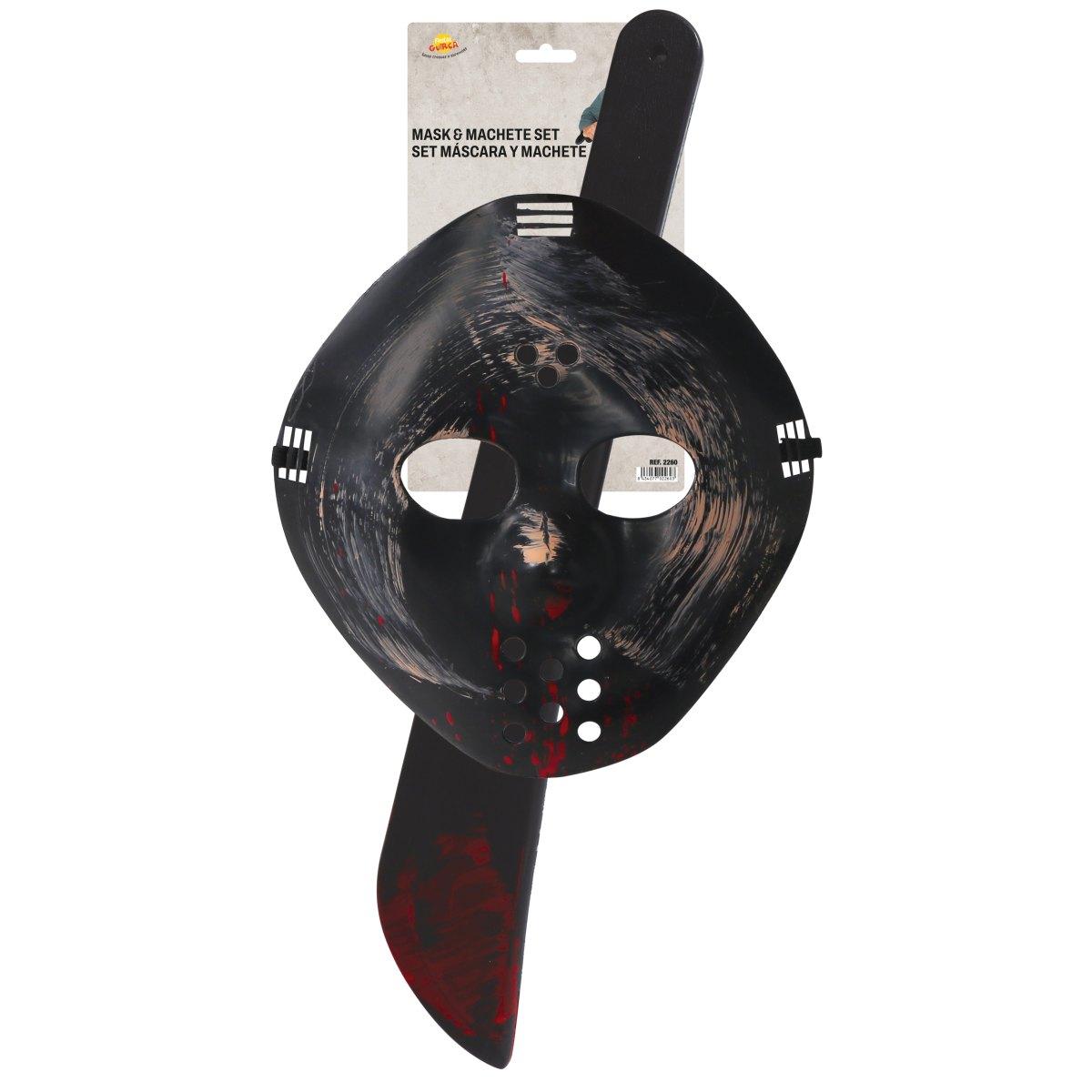 Maschera Viso PVC Hockey Bronzo con Macete cm.54 |Guirca_603