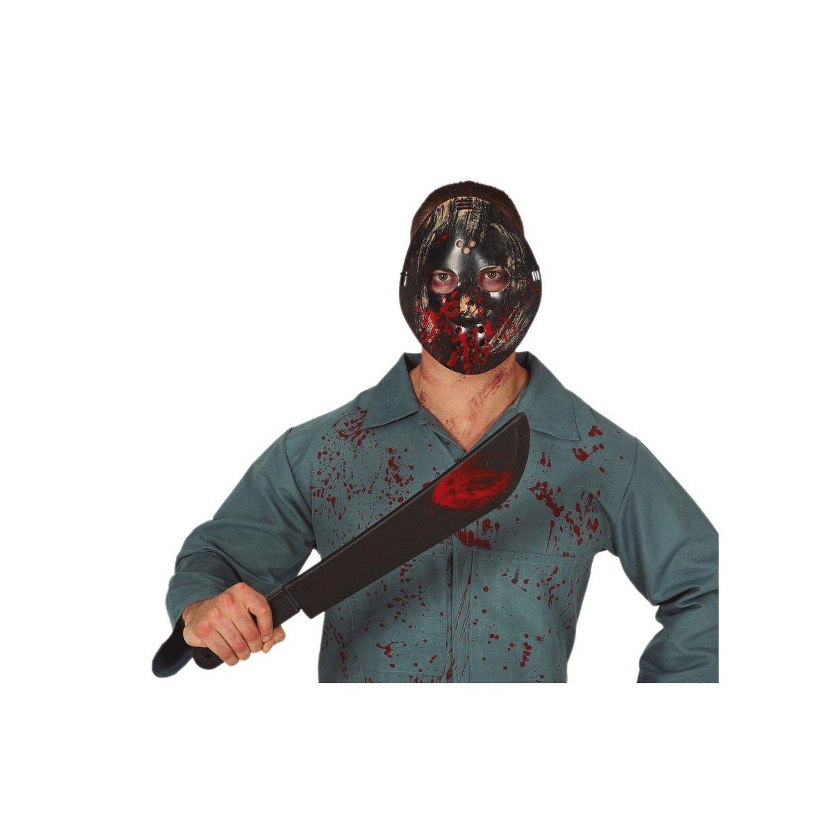 Maschera Viso PVC Hockey Bronzo con Macete cm.54 |Guirca_603