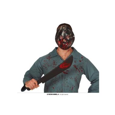 Maschera Viso PVC Hockey Bronzo con Macete cm.54 |Guirca_603