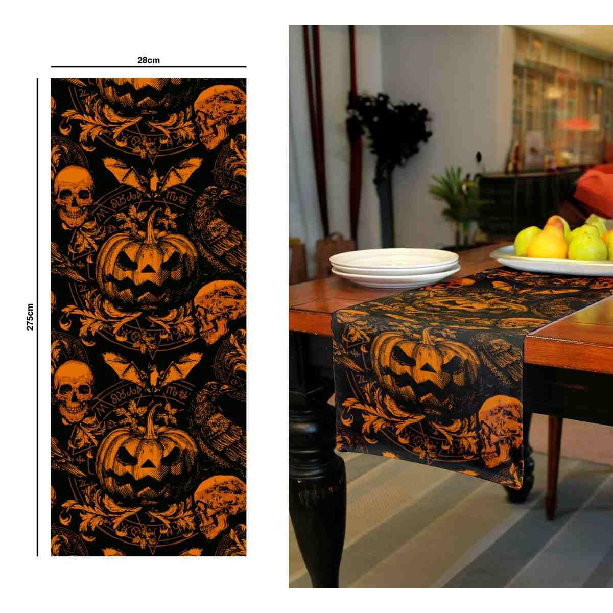 Runner Halloween Zucche Gotiche cm.28x275 |Guirca_312