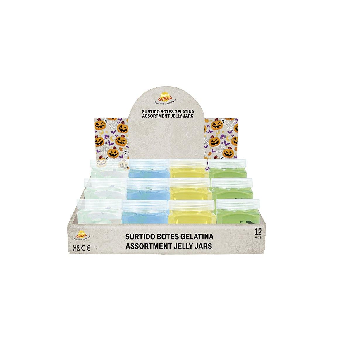 Barattoli con Gelatina Antistress con Ragni Colori Assortiti |Guirca_597