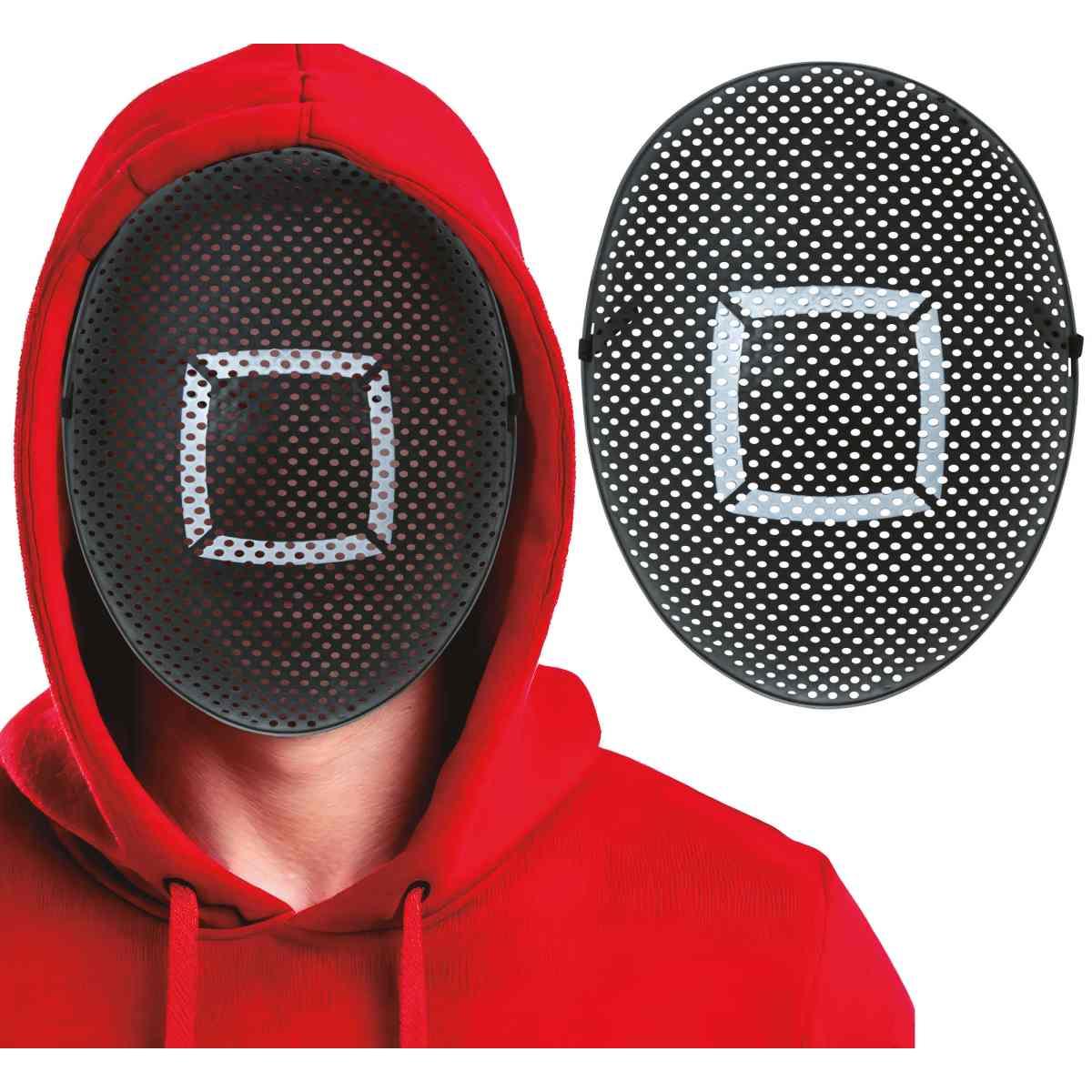 Maschera Viso PVC Squid Game con Quadrato |Guirca_005