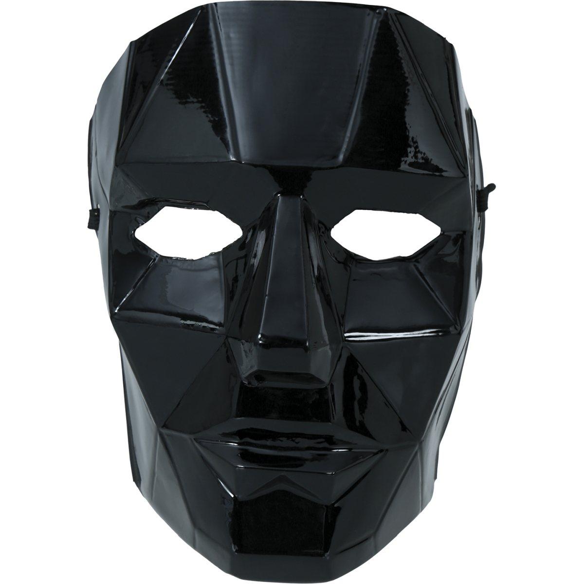 Maschera Viso PVC Squid Game Front Man Nera |Guirca_036