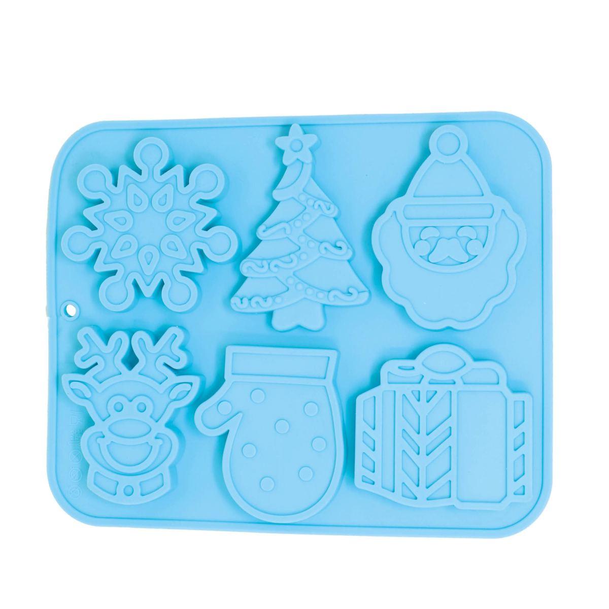 Stampo Silicone Natale Biscotti Set pz.6 |Guirca_948