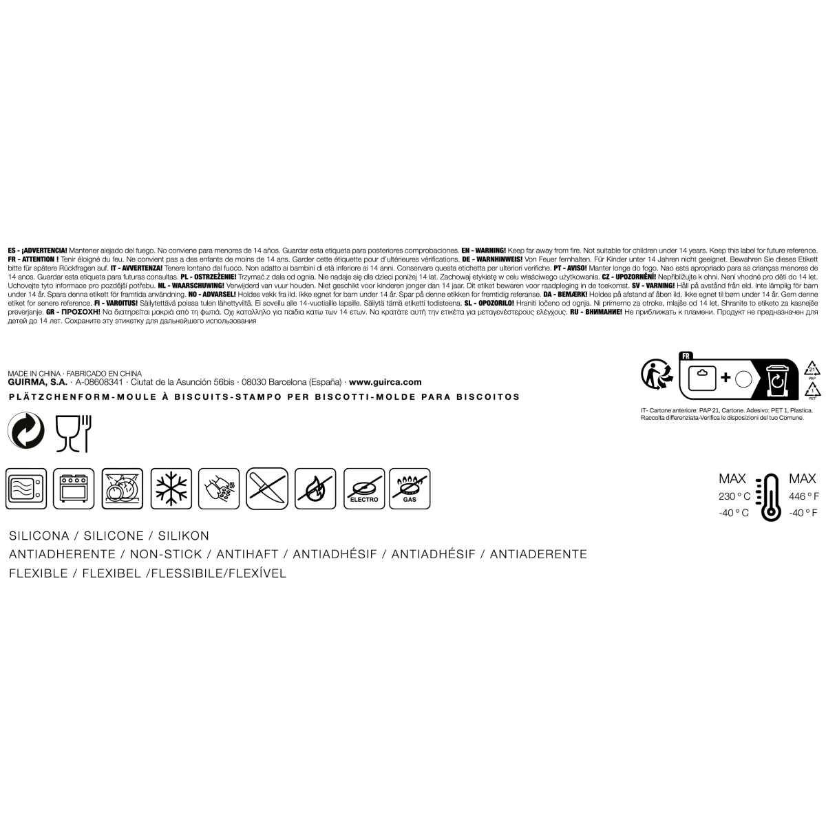 Stampo Silicone Natale Biscotti Set pz.6 |Guirca_948