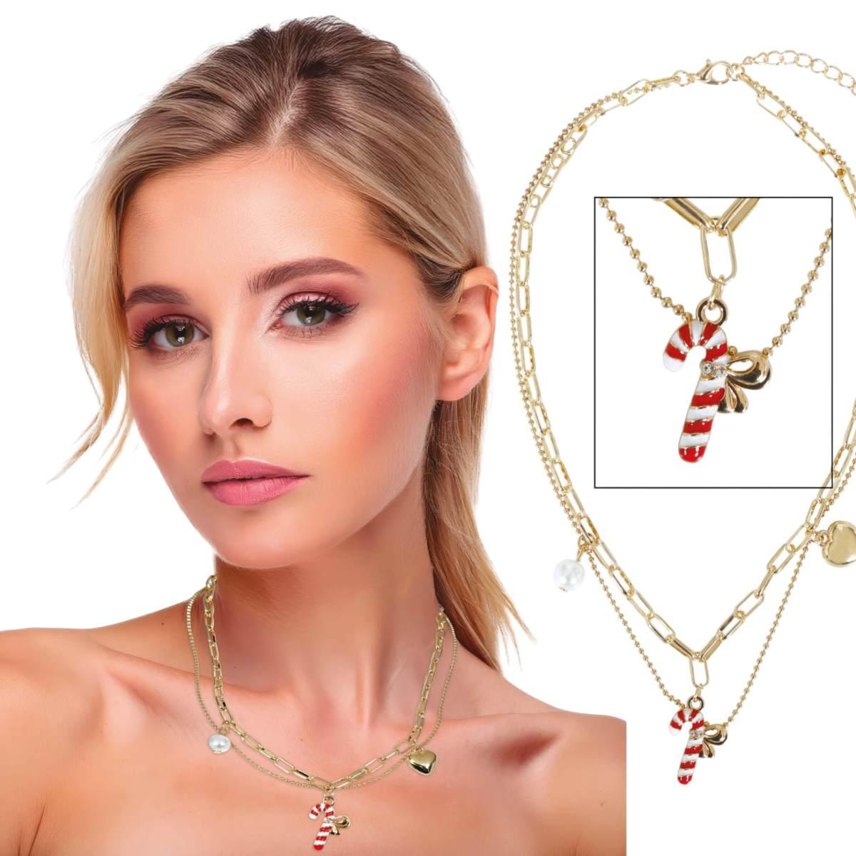 Collana candy natale metallo