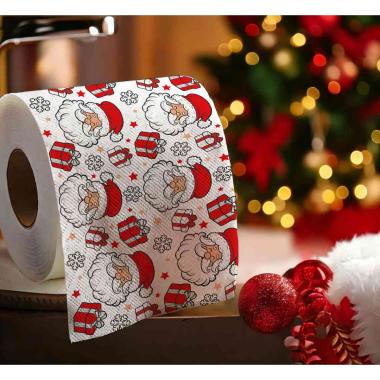 Carta Igienica Natale con Babbo Natale 2 Strati mt.30 |_383