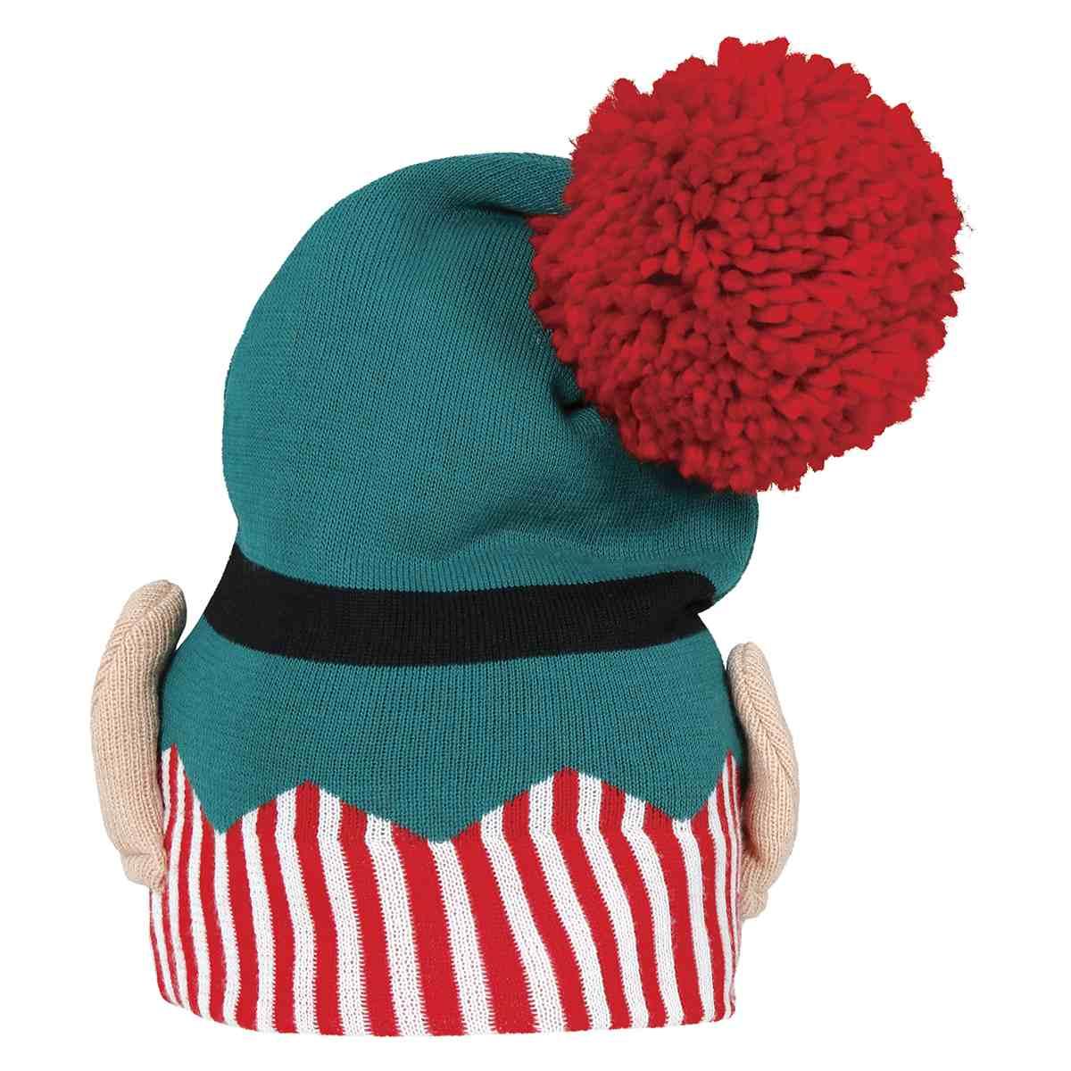 Cappello Elfo Verde Rosso con Palline e Orecchie |Guirca_597