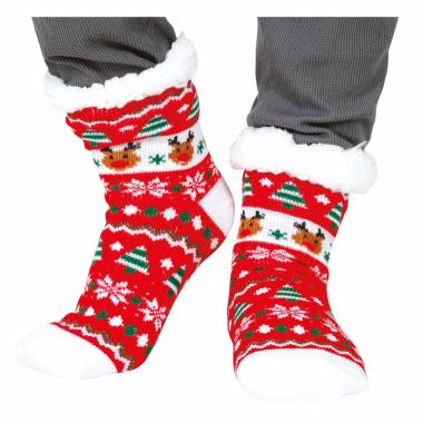 Calzini Natale Termici Rossi con Renna |Guirca_172