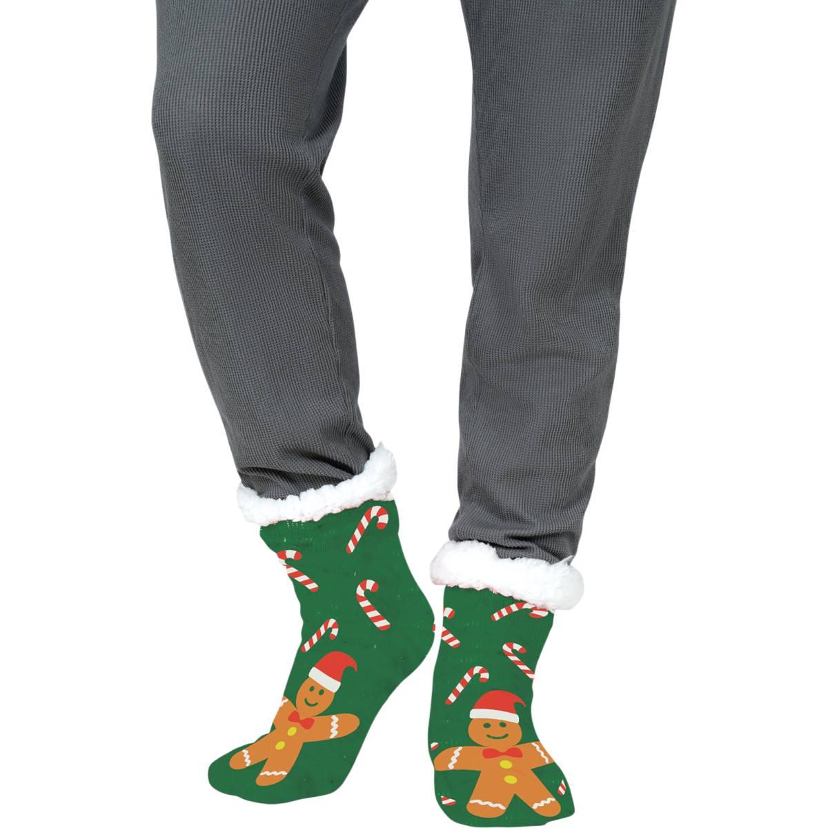 Calzini natale termici verdi biscotto