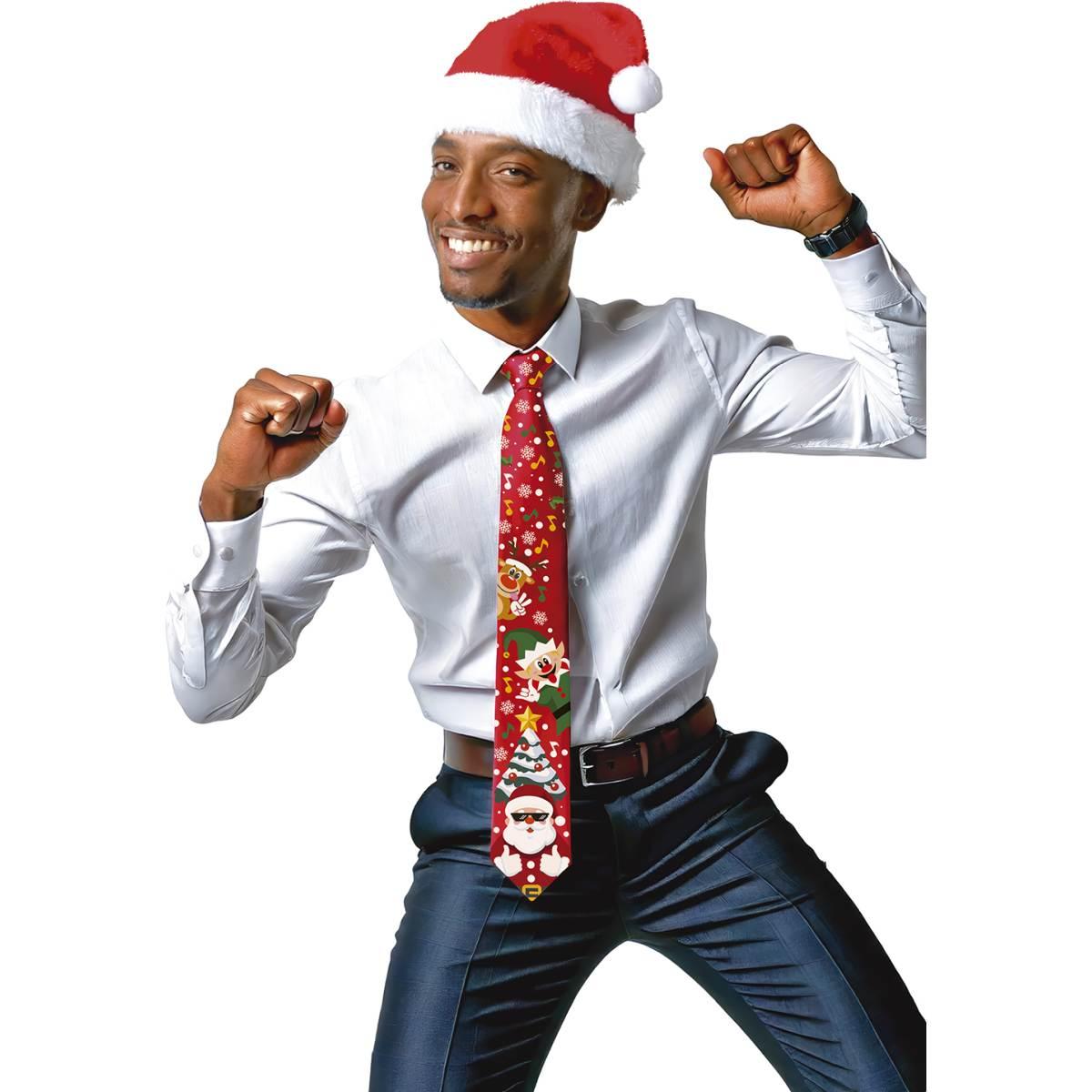 Cravatta Tessuto Natalizio Musicale |Guirca_598