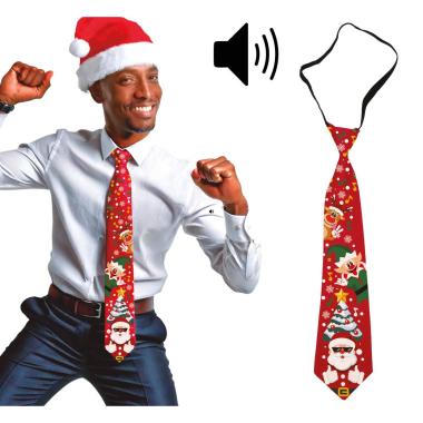 Cravatta Tessuto Natalizio Musicale |Guirca_598