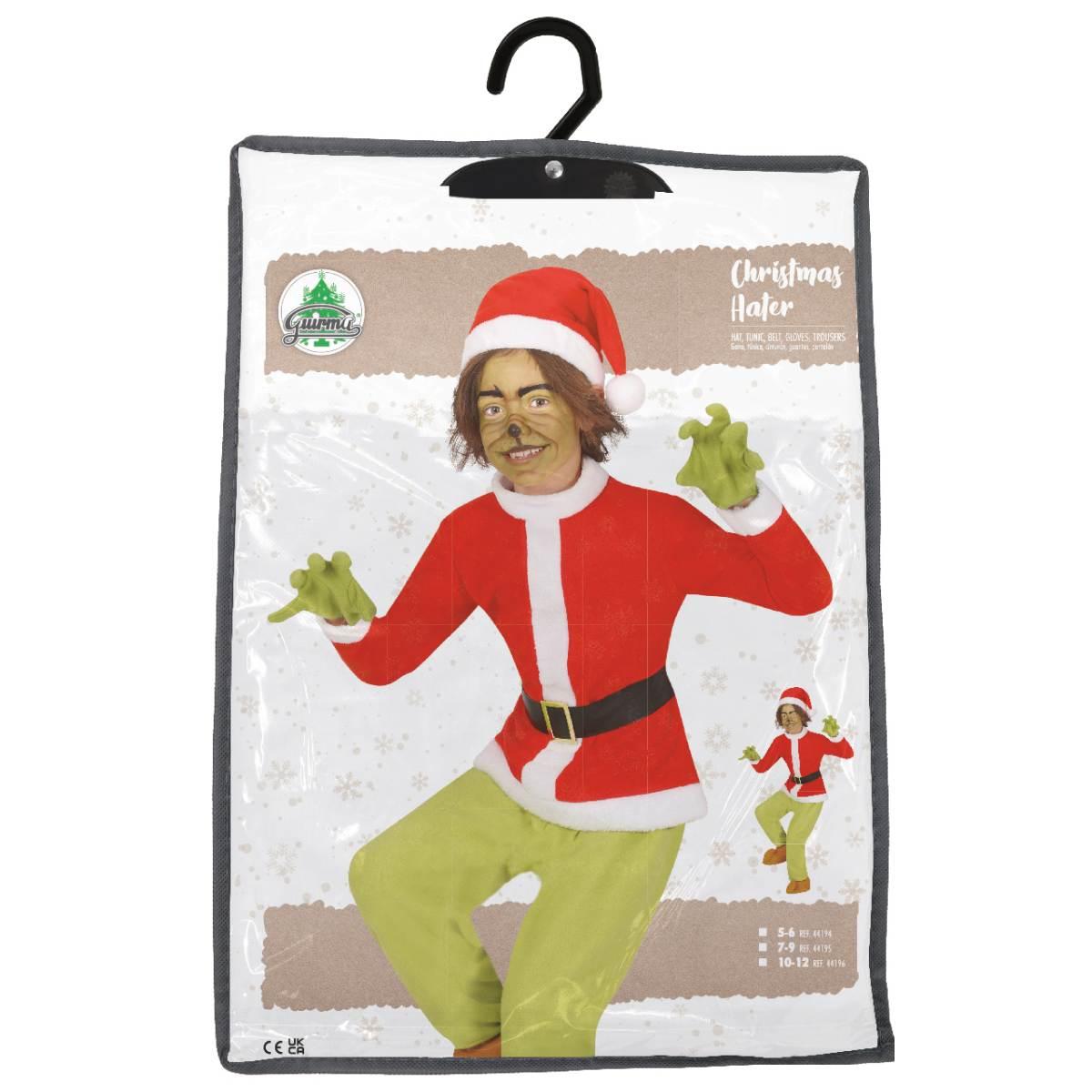 Costume Natalizio Grinch Natale |Bambino_TL_09113