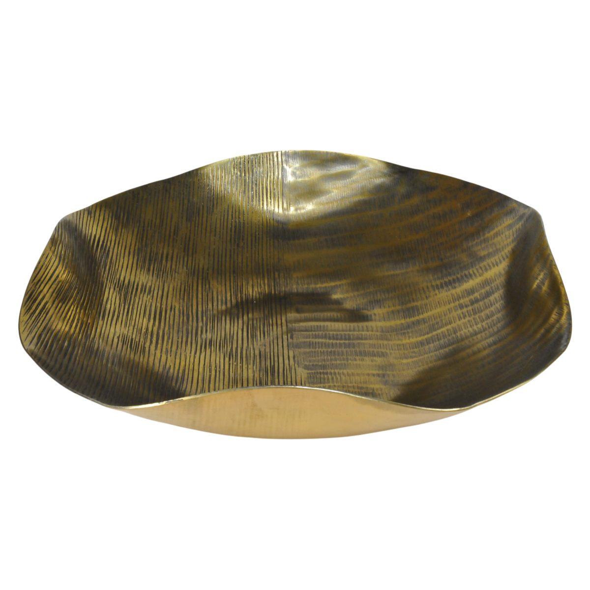 Vassoio Metallo Reel Oro cm.39x39,5 |Bizzotto_357