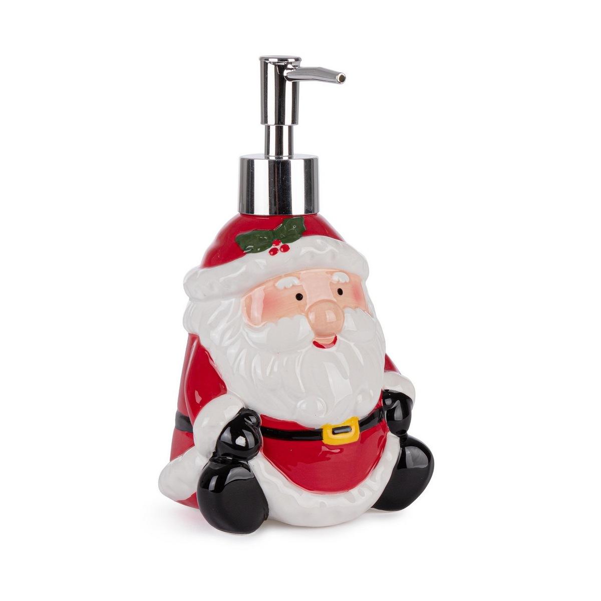 Dispenser Sapone Natale Ceramica con Babbo cm.10 |Bizzotto_104