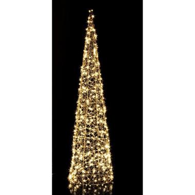 Luci Natale Esterno LED 400 Cono Bianco Caldo cm.80 |Bizzotto_210