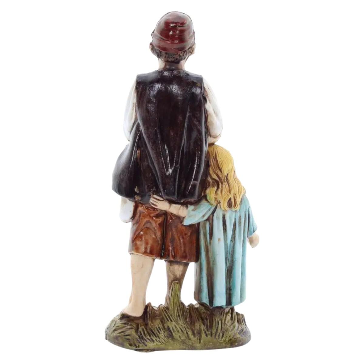 Statua cm.12 Coppia di Bambini |Moranduzzo