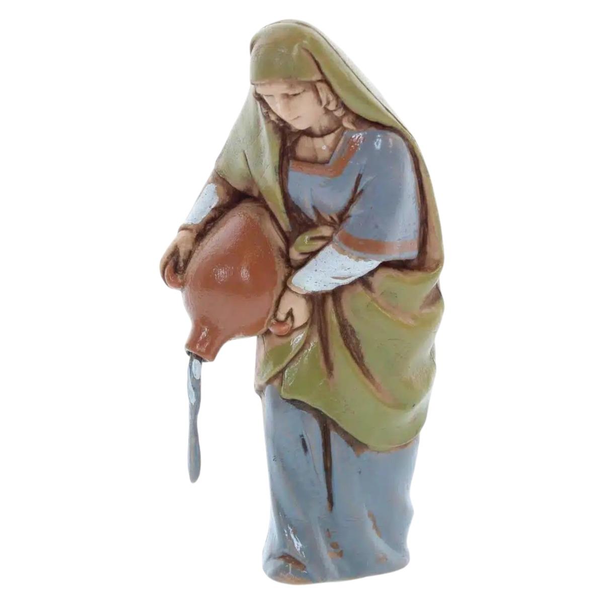 Statua cm.10 Gruppo Donne al Pozzo con Cammellieri Set pz.4 |Moranduzzo