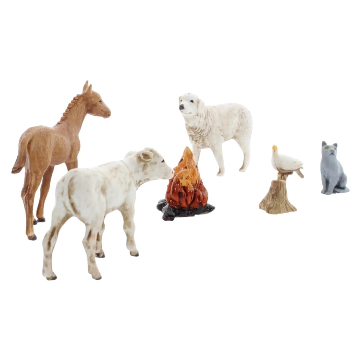 Animali Fattoria con Fuoco Set pz.5 cm.10 |Moranduzzo