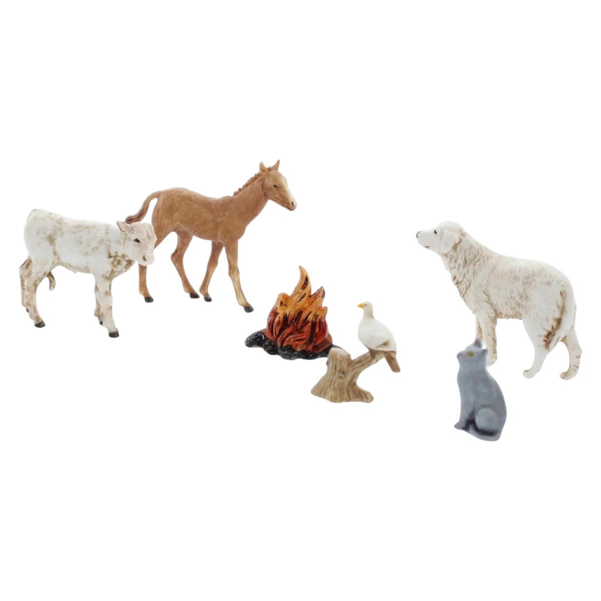 Animali Fattoria con Fuoco Set pz.5 cm.10 |Moranduzzo