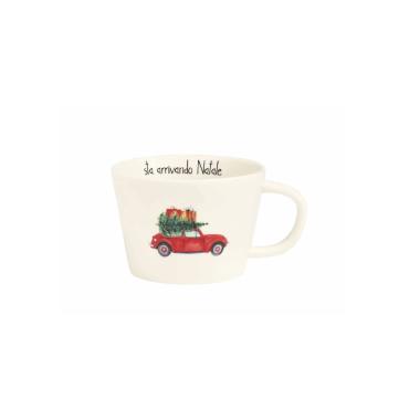 Tazza Colazione Ceramica Simple Day Sta Arrivando Natale |Simple_599