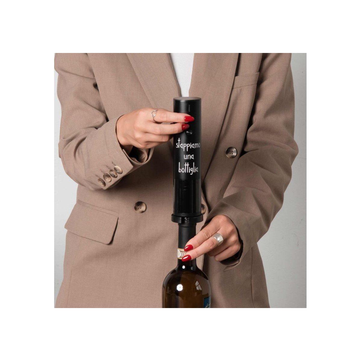 Apribottiglie Elettrico Nero Simply Day Stappiamo una Bottiglia |Simply_678