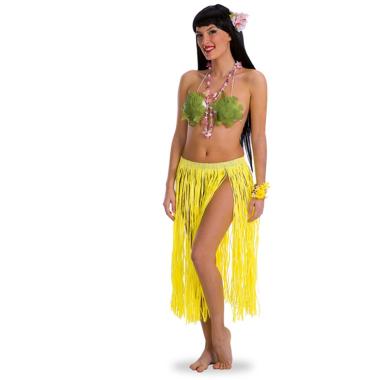 Gonna cm.75 Hawaii Raffia Gialla |Carnival Toys